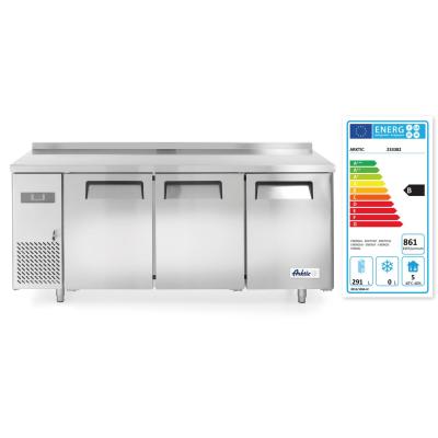 Třídveřový chladicí stůl s postranními jednotkami, Arktic, Kitchen Line, 291L, 230V/270W, 1800x600x(H)886mm | 233382